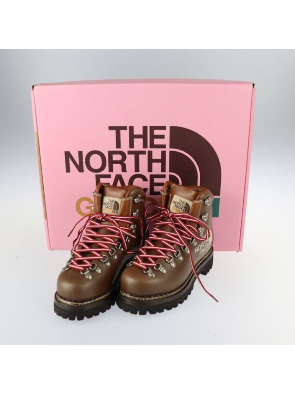 Gucci Mountain Boots Leather Brown The North Face Collaboratio - Picture 10 of 10
